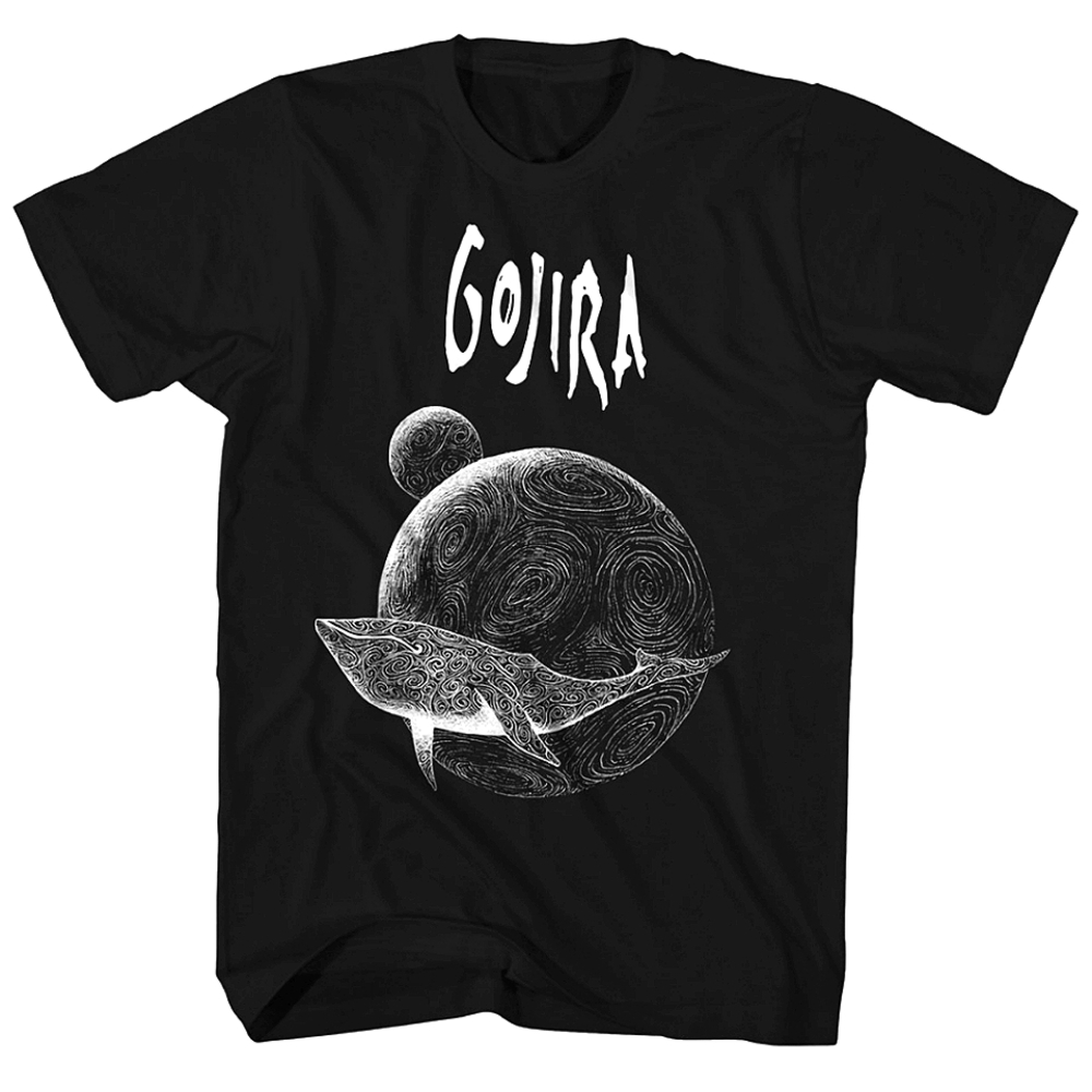 Gojira Flying Whale Black & White Shirt